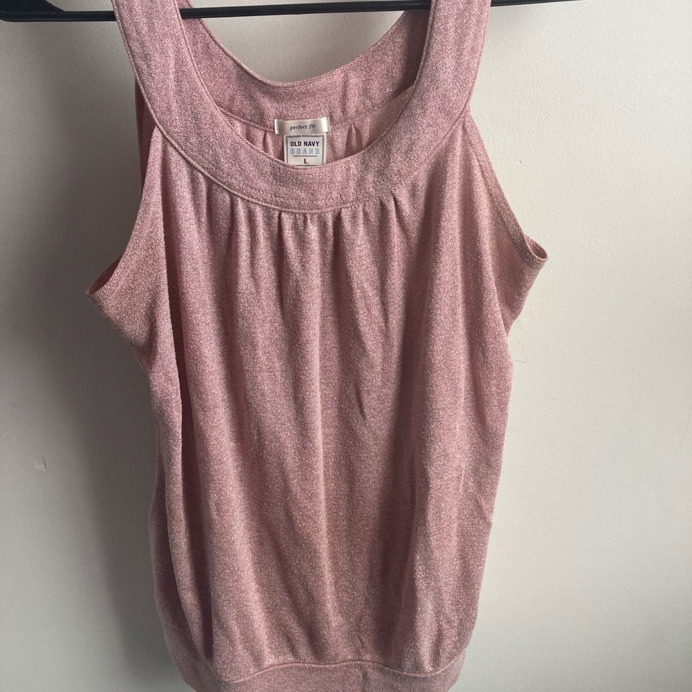 Old Navy breezy Pink and Silver tank top!